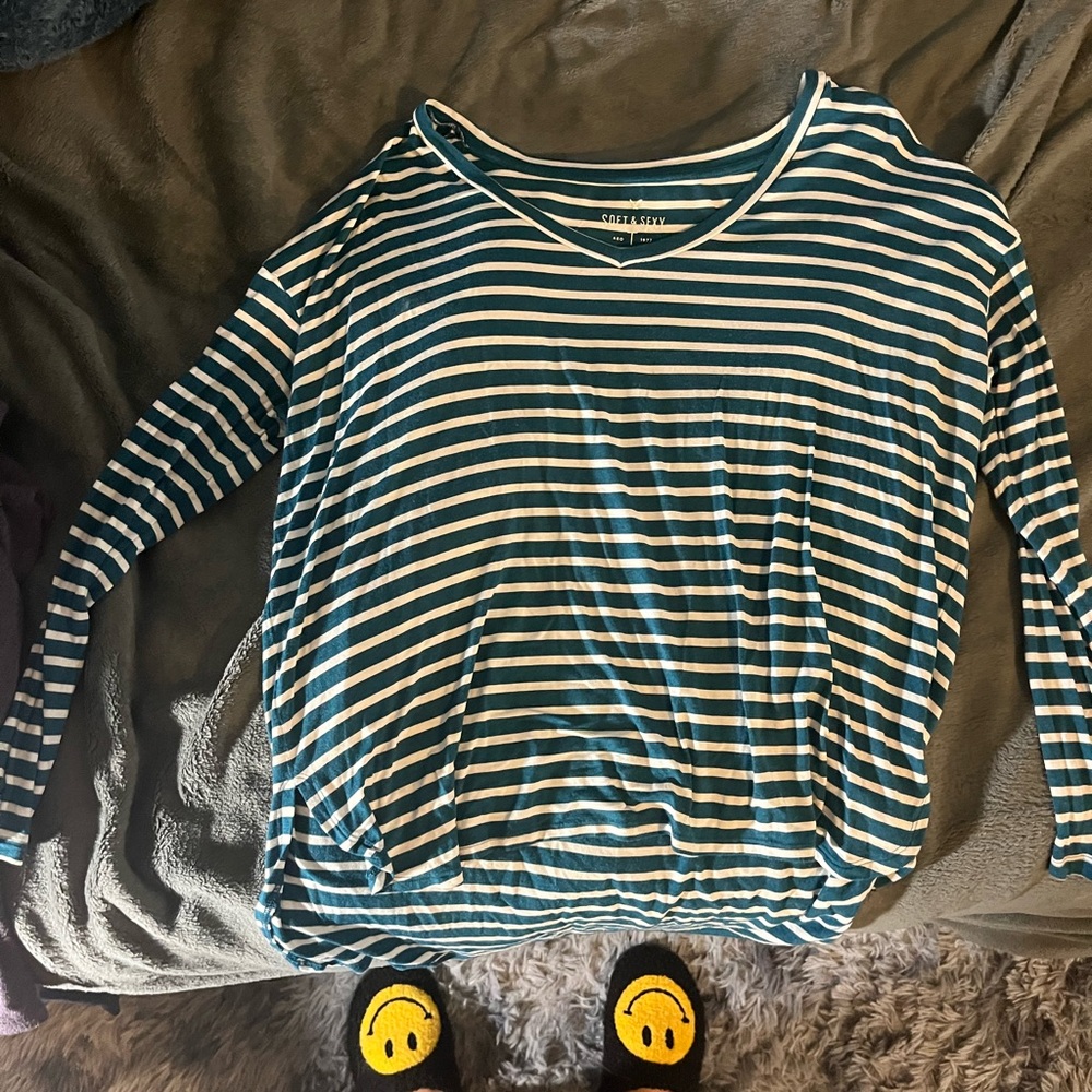 American Eagle Soft & Sexy Striped Long Sleeve
